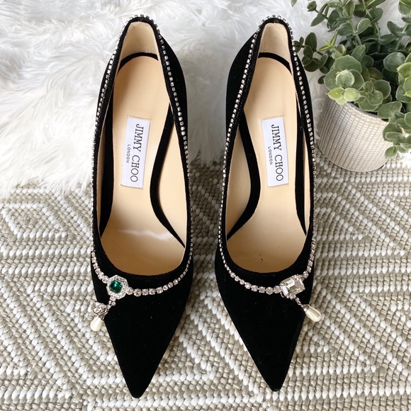 NWOT Jimmy Choo Rare $1395 Crystal Heels - Picture 3 of 14